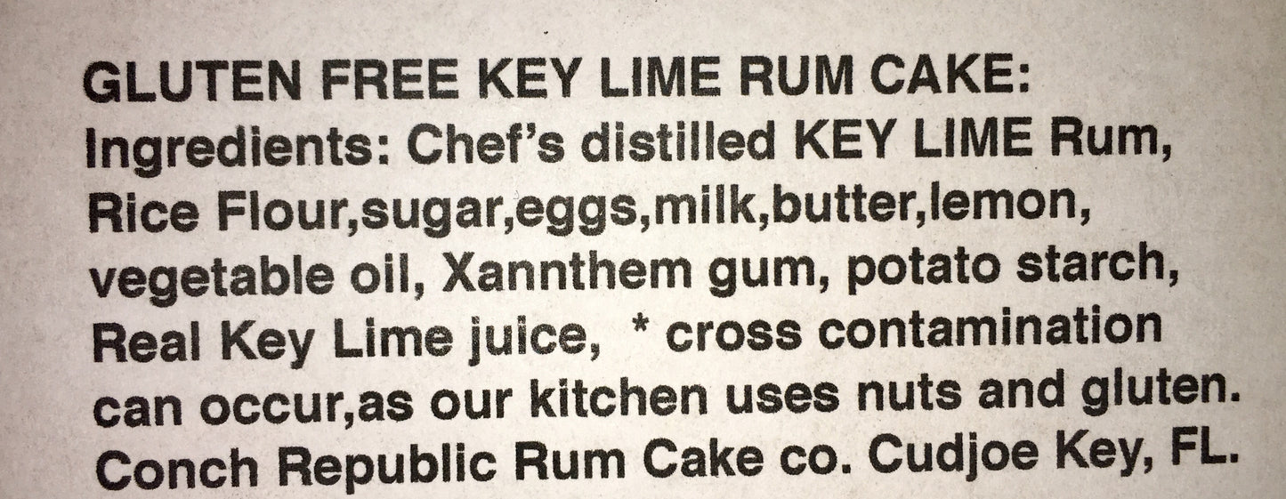 Key West Legal Rum Cake– 16 ounce Cake made with REAL Rum!