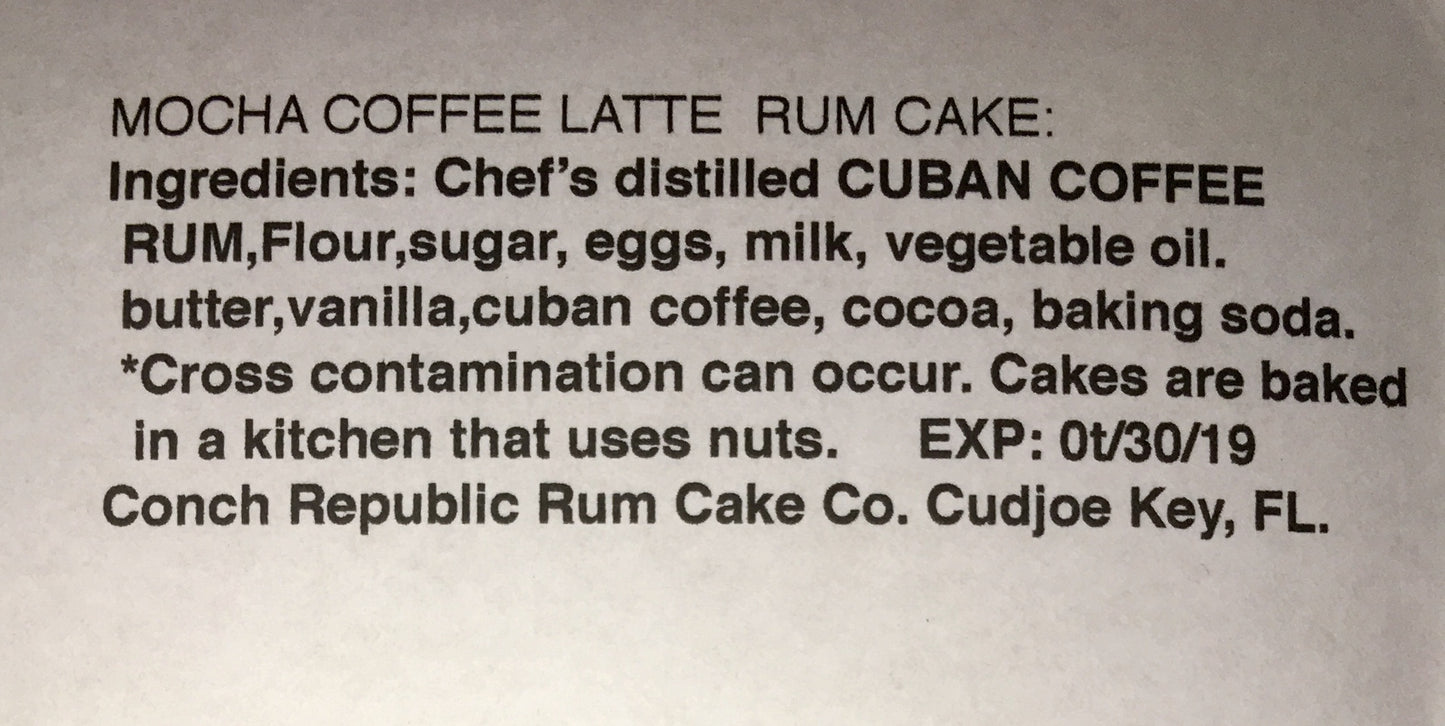 Key West Legal Rum Cake– 16 ounce Cake made with REAL Rum!